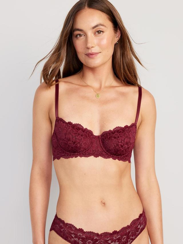 Lace Underwire Balconette Bra Product Image