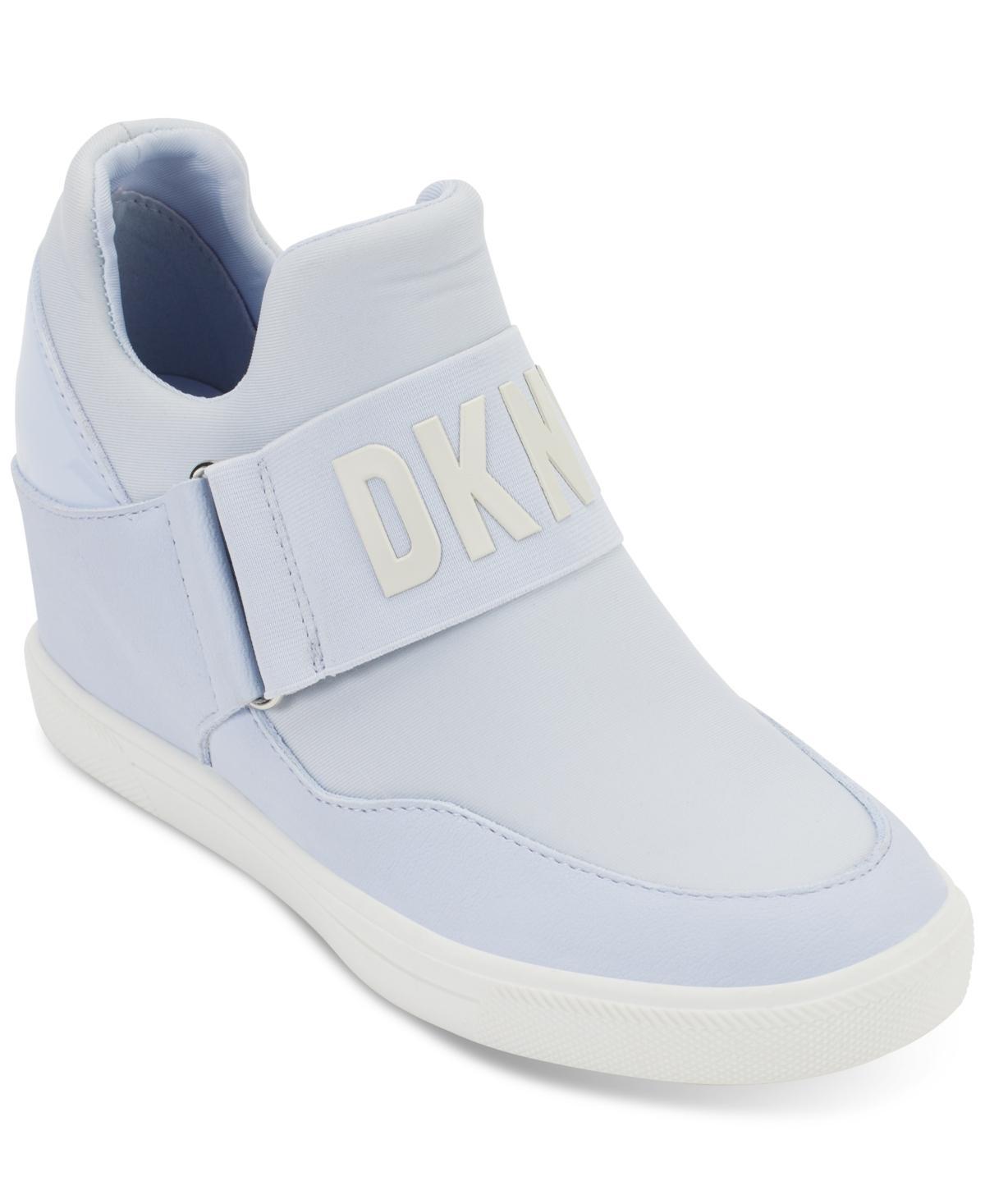 Dkny Womens Cosmos Slip-On Logo Wedge Sneakers Product Image