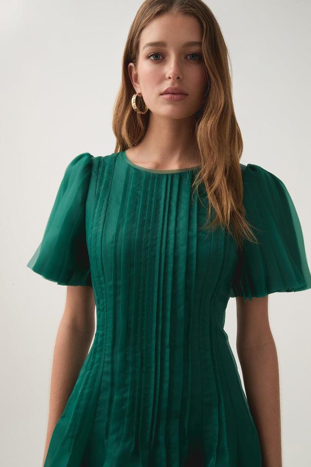 Nova Pleated Midi Dress Product Image