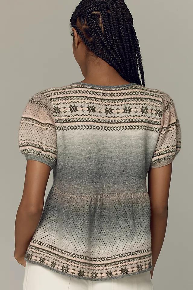 Pilcro Short-Sleeve V-Neck Sweater Product Image