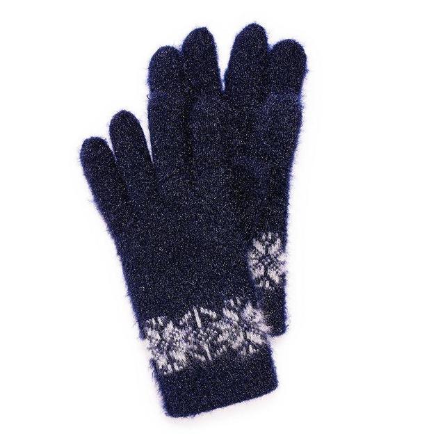 MUK LUKS Womens Novelty Gloves, Dark Blue Product Image