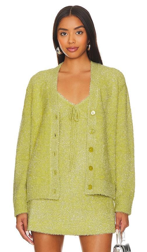 JoosTricot Cardigan in Green. - size M (also in S, XS) Product Image