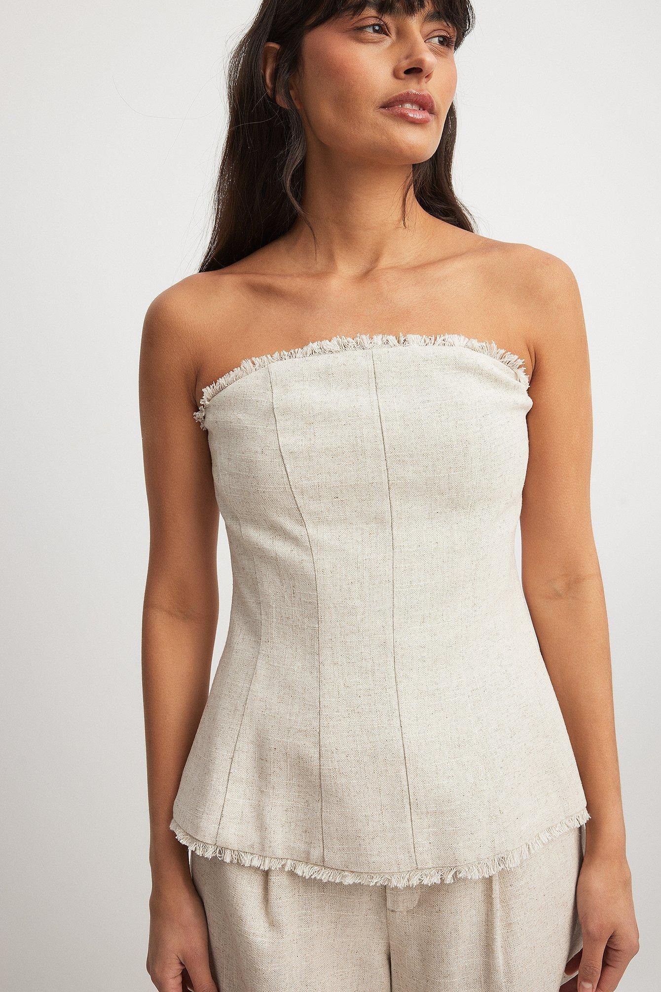 Linen Blend Bandeau Top product image