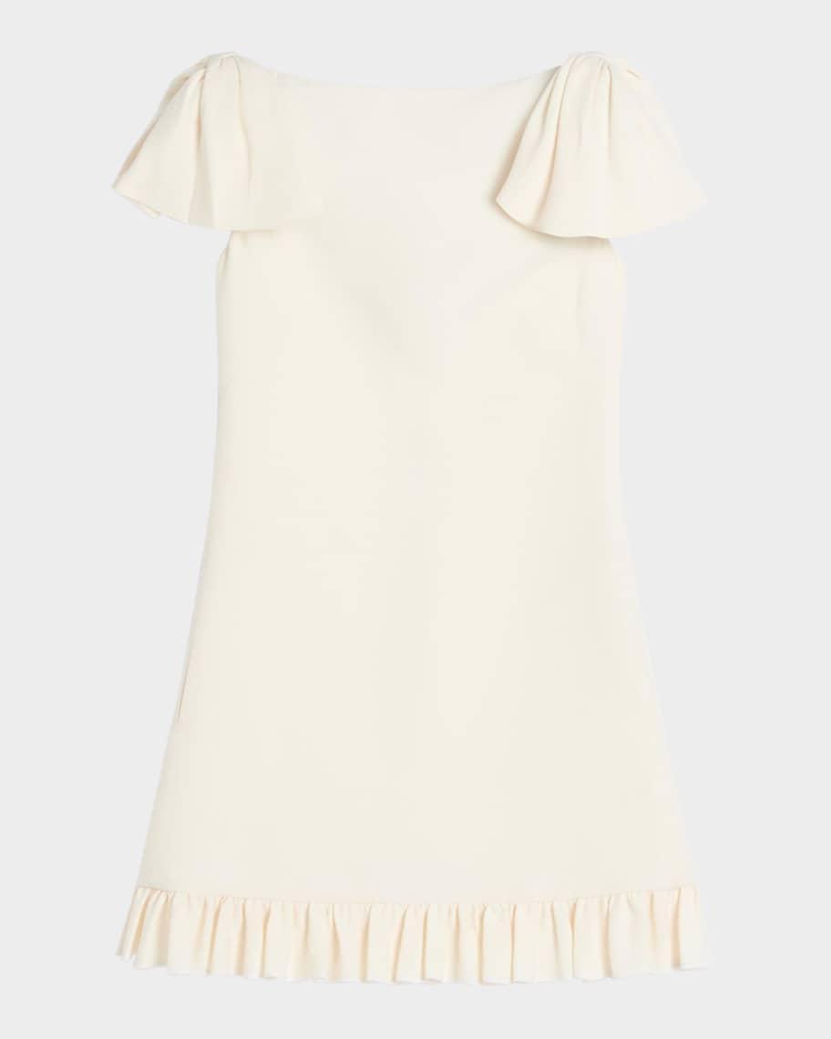 Ruffle Sleeve Wool Mini Dress product image