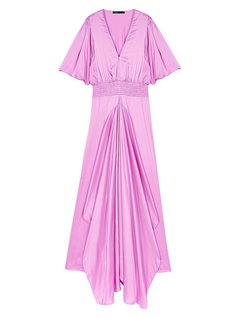 Womens Satin Look Maxi Dress Product Image