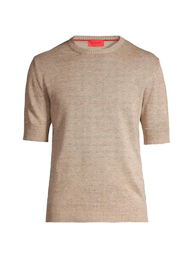 Mens Linen & Cotton Crewneck T-Shirt Product Image