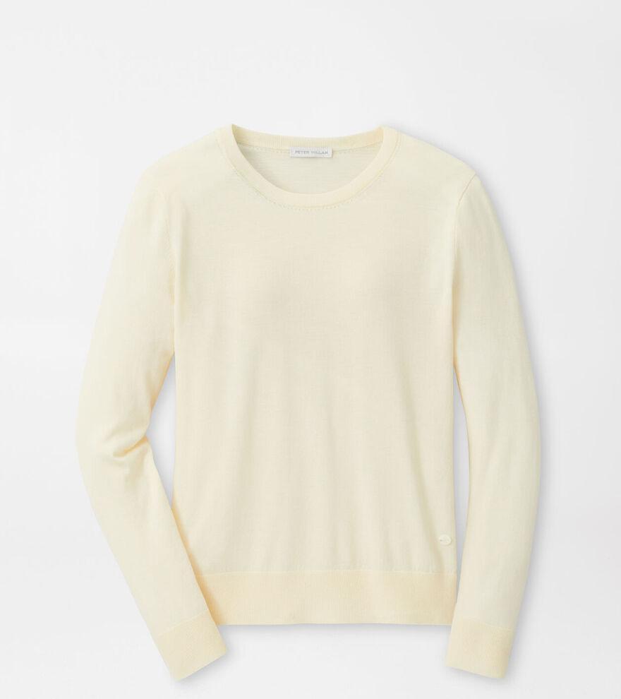 Peter Millar Womens Excursionist Flex Crew | Color: Ivory | Size: XL Product Image