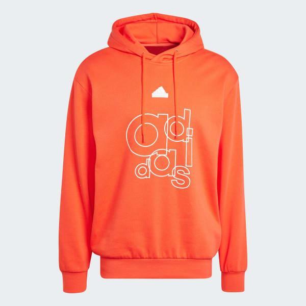 Graphic Print Fleece Hoodie Product Image