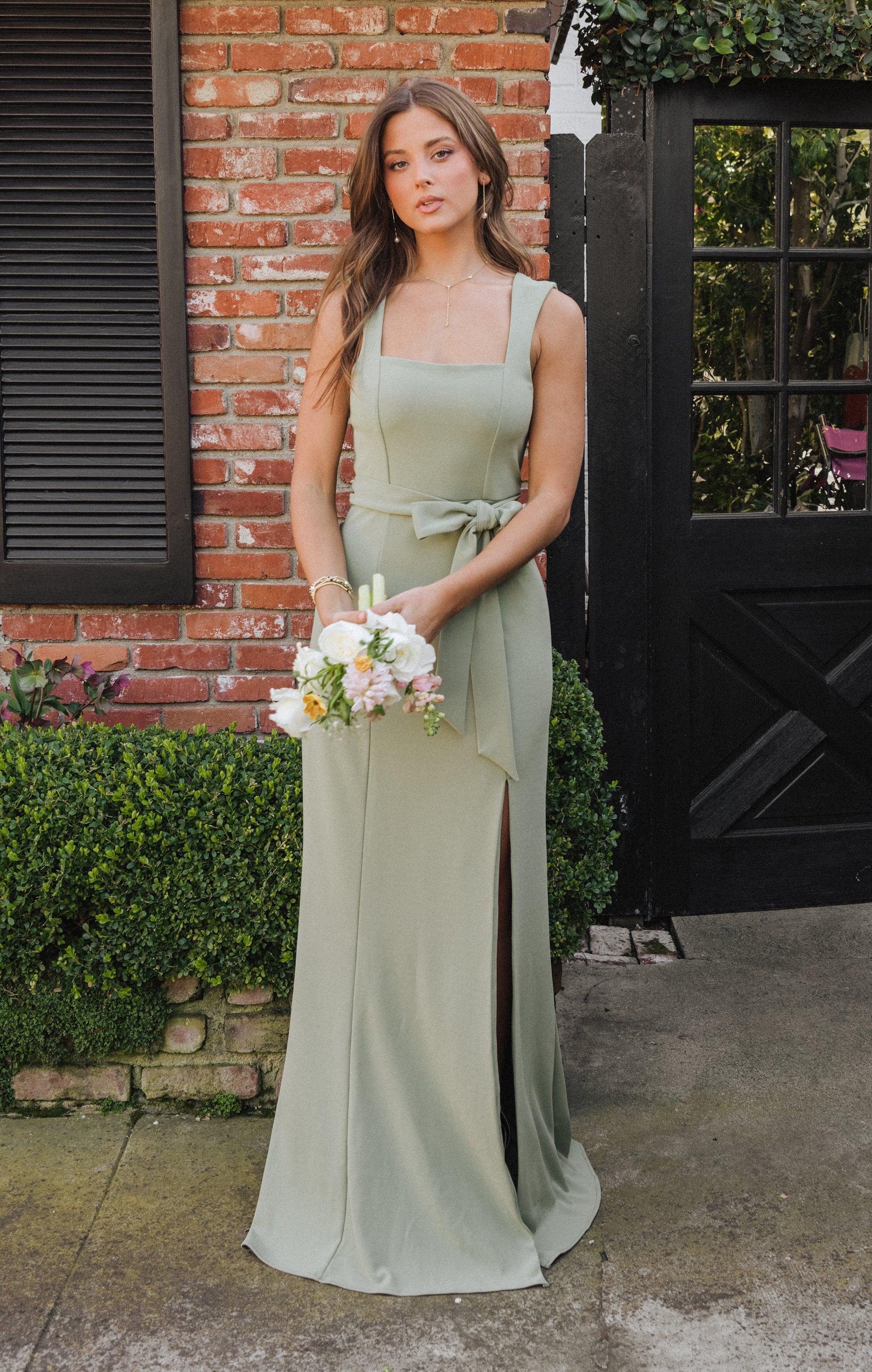 Paris Gown ~ Moss Green Stretch Product Image