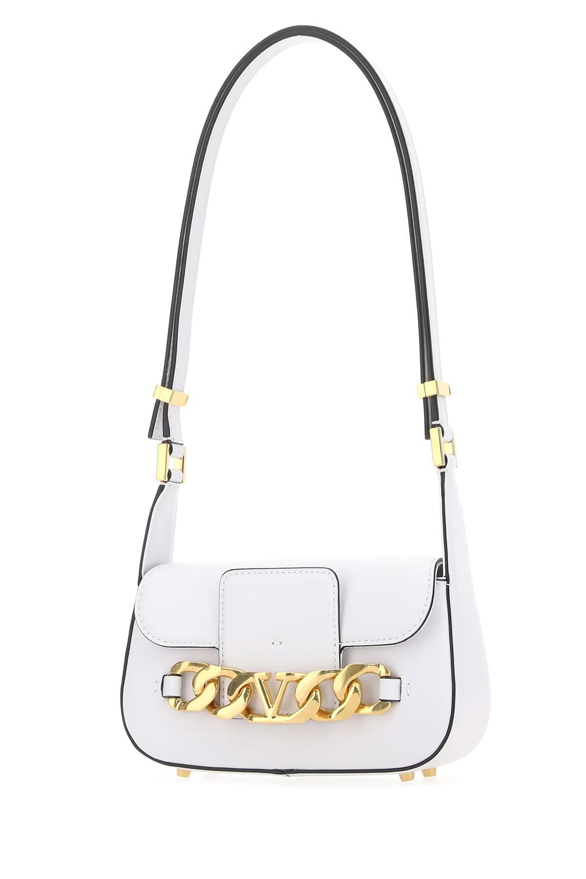 VALENTINO GARAVANI Valentino Vlogo Plaque Chain In White Product Image