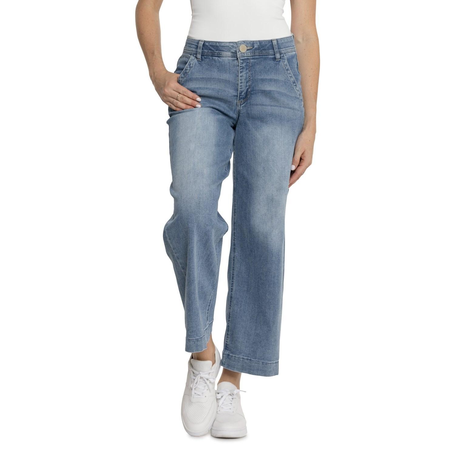 Democracy AbTechnology Wide Leg Vintage Denim Jeans - High Rise Product Image