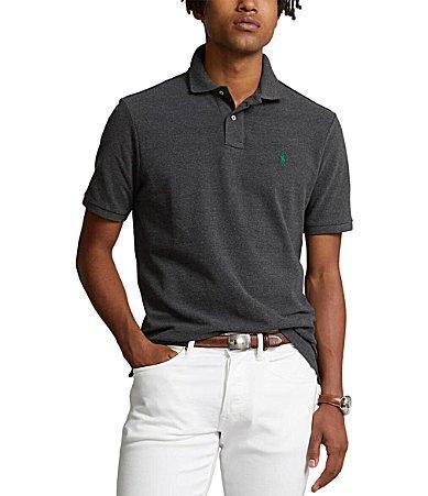 Mens Mesh Classic-Fit Polo Shirt Product Image