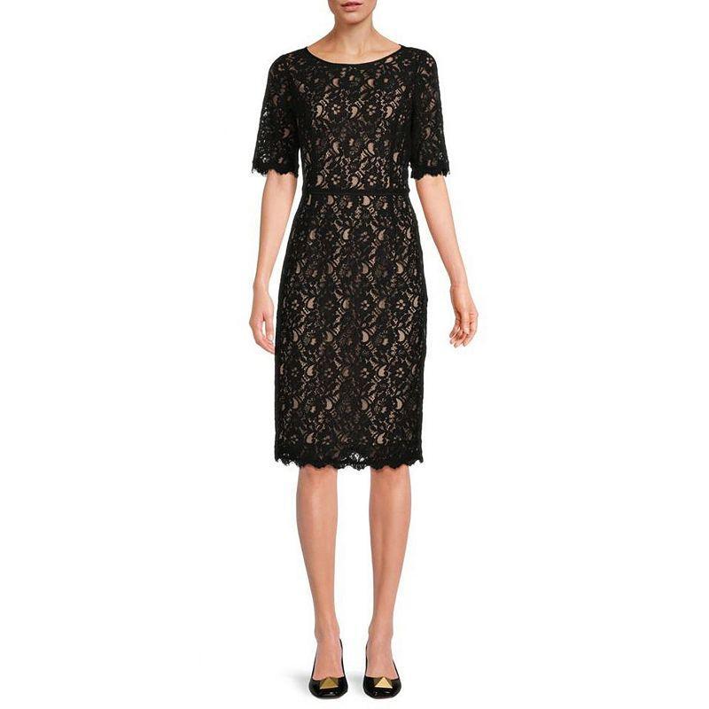 Womens Focus By Shani Lace Sheath Dress Product Image