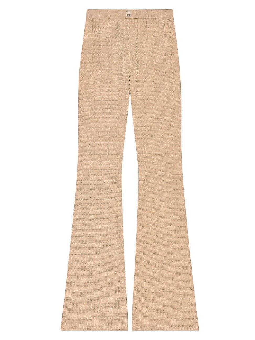 Womens Flare Pants In 4G Mini Jacquard Product Image