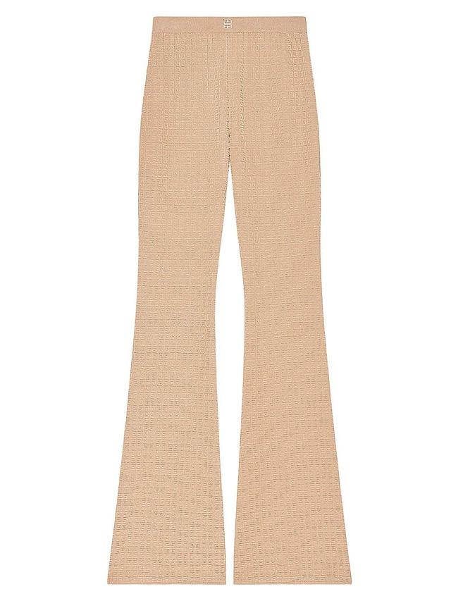 Womens Flare Pants In 4G Mini Jacquard Product Image