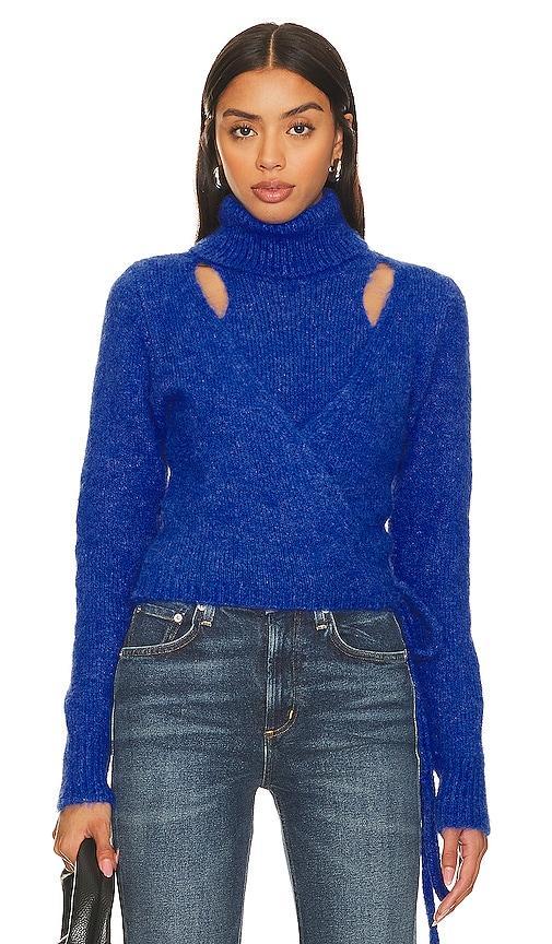 ASTR the Label Natasha Sweater in Blue. Size M. product image