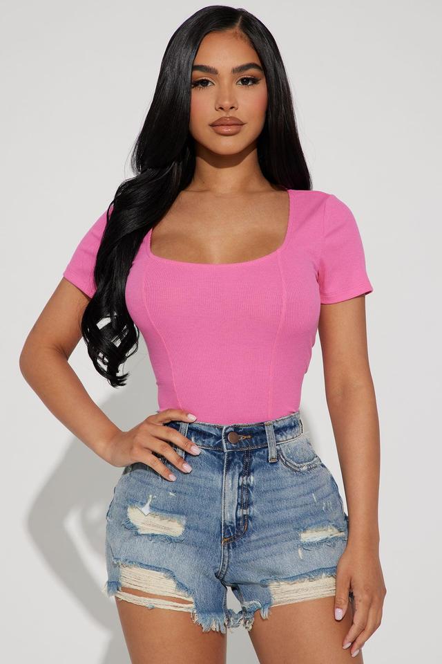 Riley Crop Top - Pink Product Image