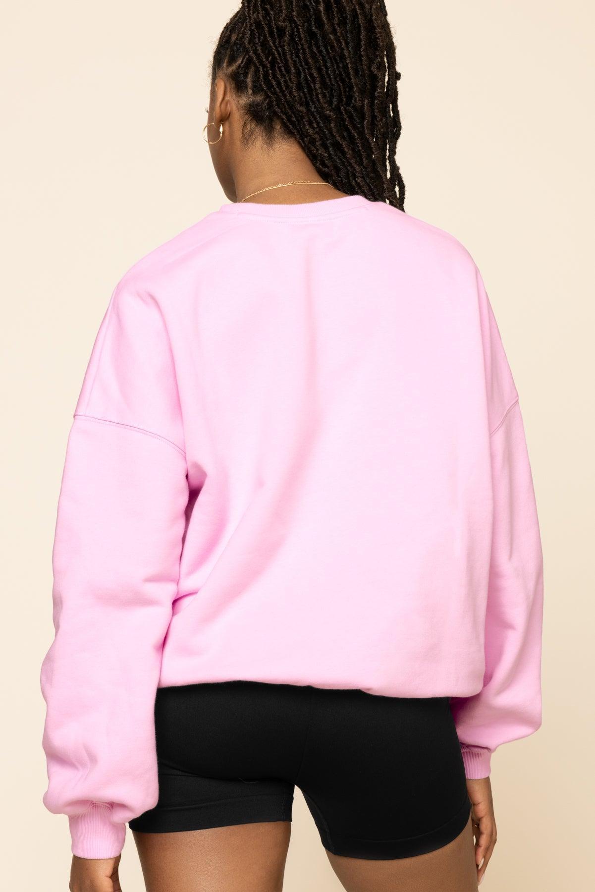 POPFLEX® Cloud Crewneck Sweater - Pink Crush Product Image