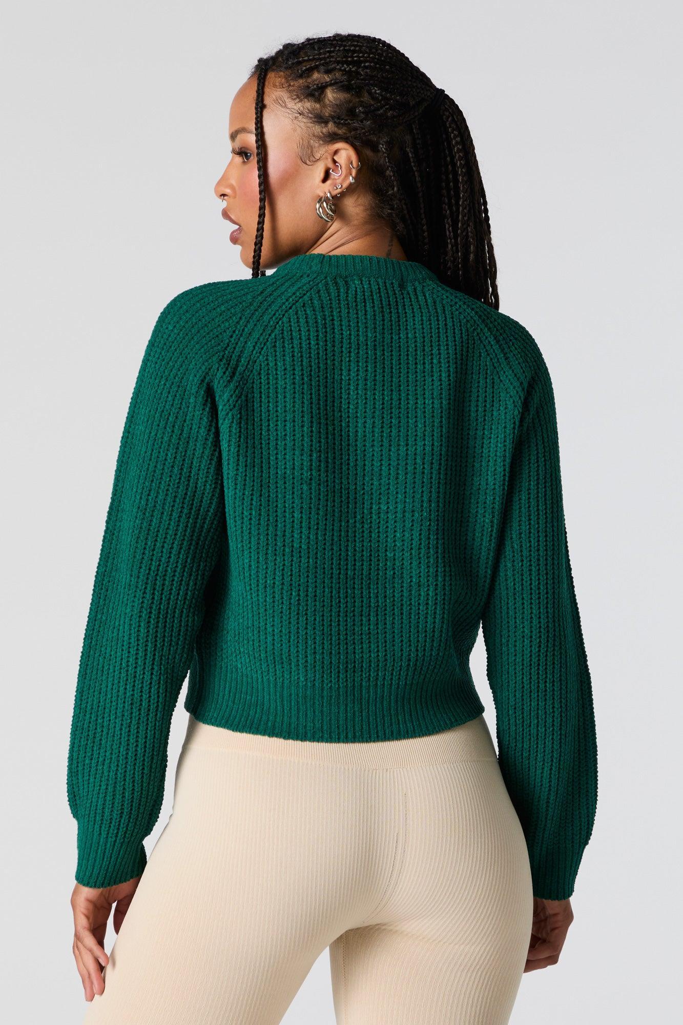 Cable Knit Cropped Sweater Female Product Image