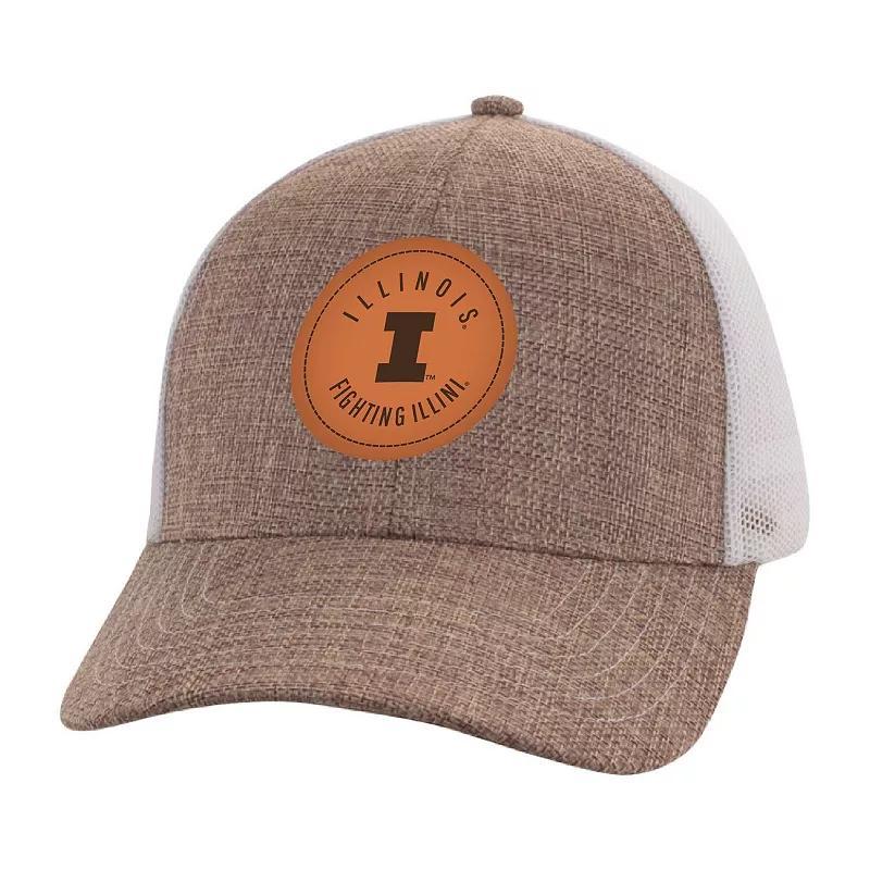 Mens Ahead Tan/White Illinois Fighting Illini Pregame Adjustable Hat Product Image