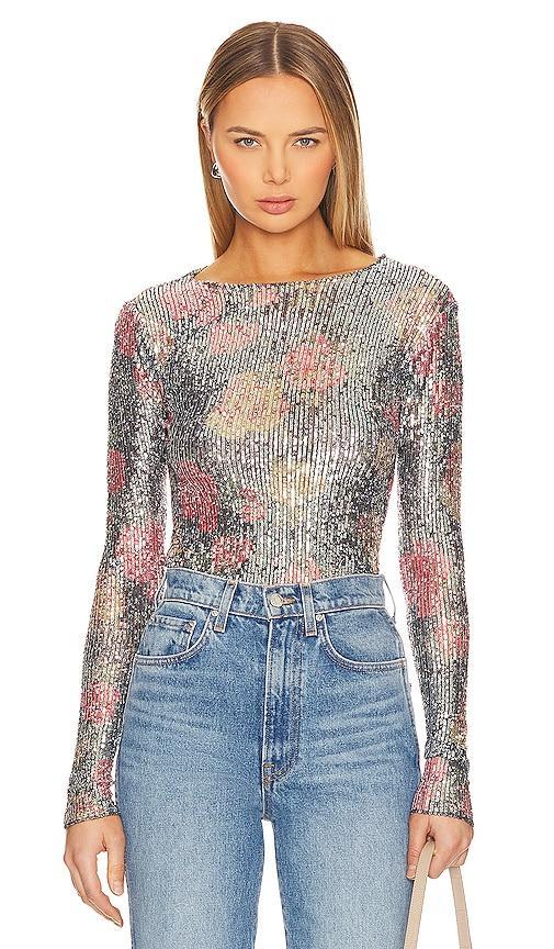 Free People Gold Rush Sequin Top Product Image