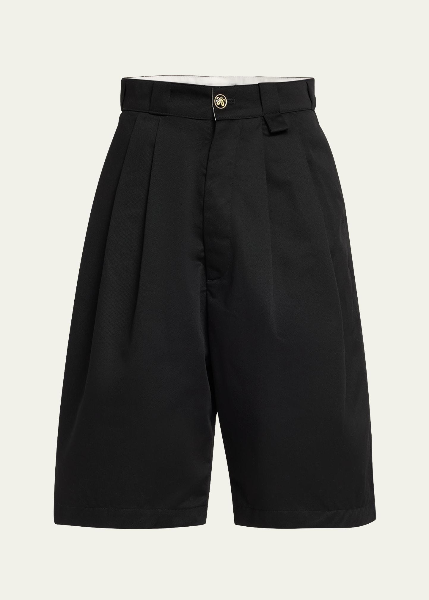 Mens Borracho Pleated Twill Shorts Product Image