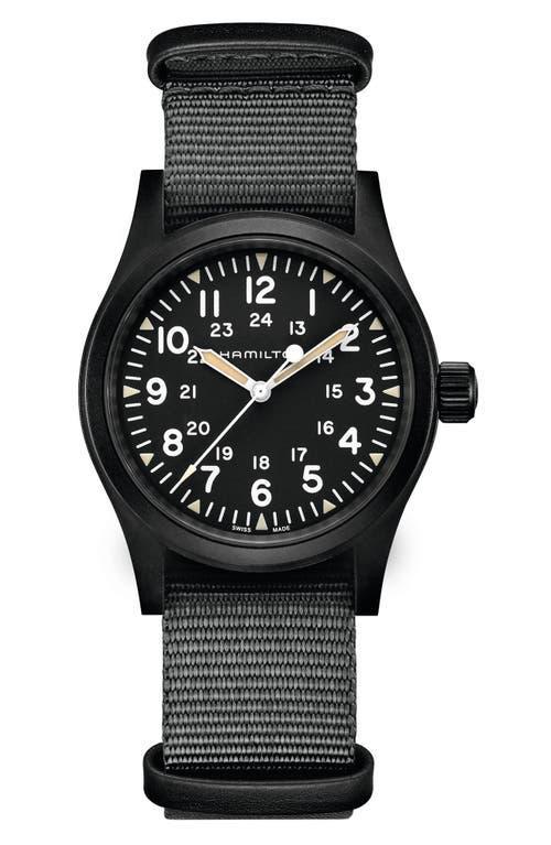 Hamilton Khaki Field Mechanical NATO Strap Watch, 38mm Product Image