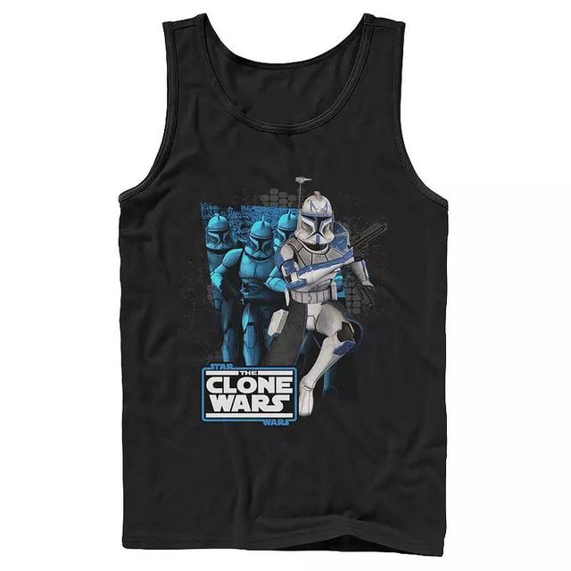 Mens Star Wars: The Clone Wars Clone Captain Rex Mashup Tank Top Product Image