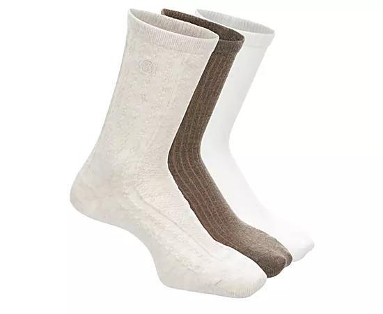 Sam & Libby Womens Wool Blend Crew Socks 3 Pairs Product Image