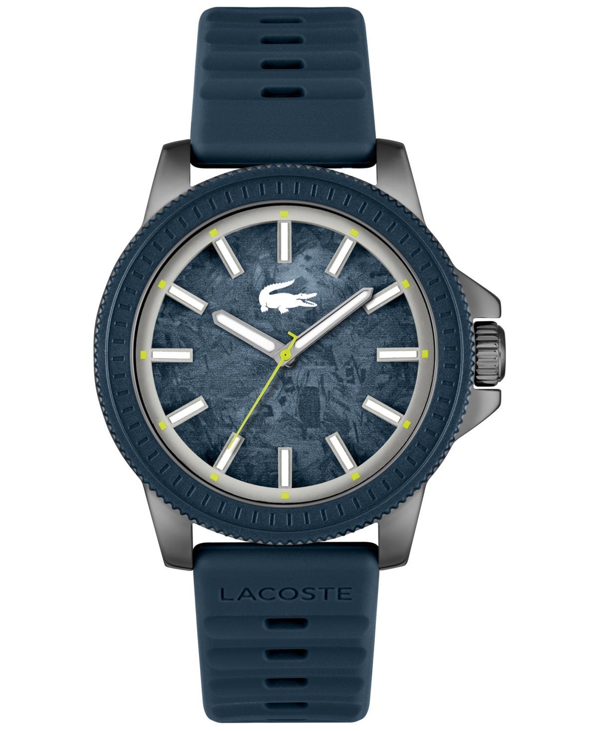 Lacoste Mens Highkey Quartz Analog Navy Silicone Strap Watch Product Image