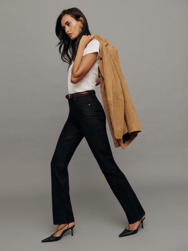 Jax Stretch High Rise Straight Jeans Product Image