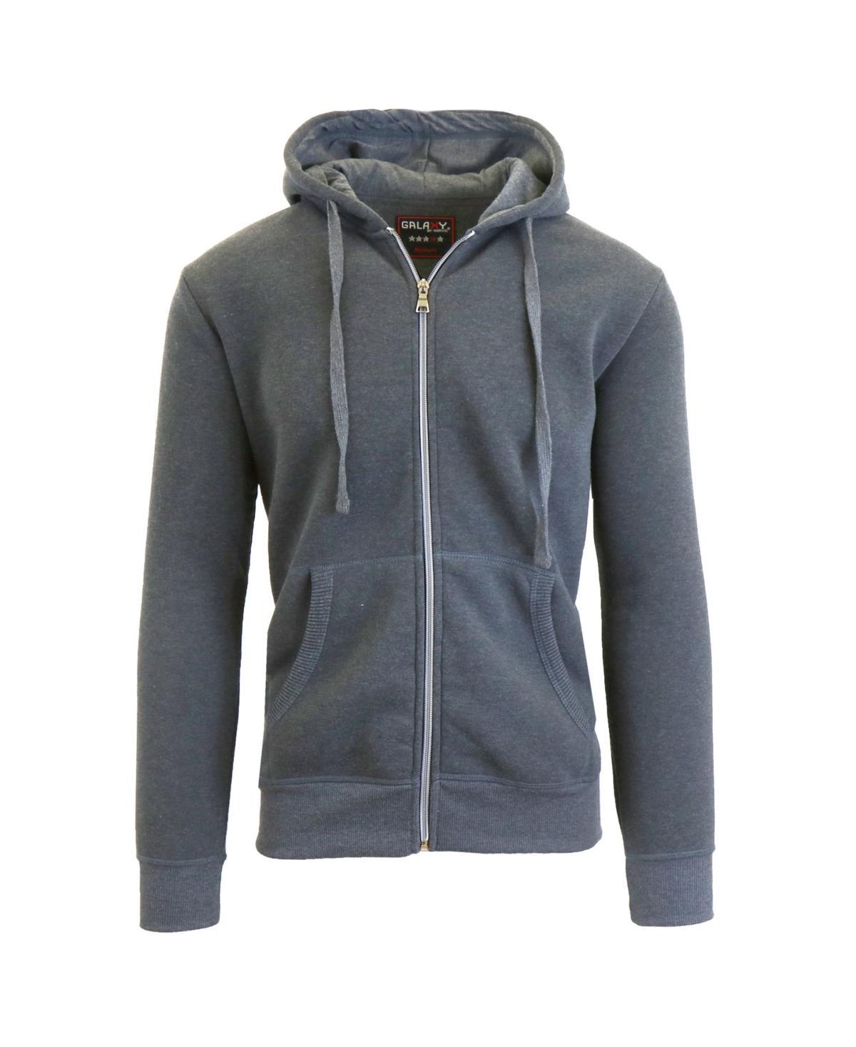 Galaxy By Harvic Mens Full Zip Fleece Hooded Sweatshirt Product Image