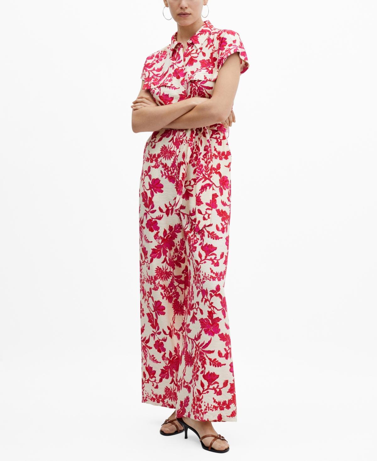 Mango Womens Floral Print Jumpsuit product image