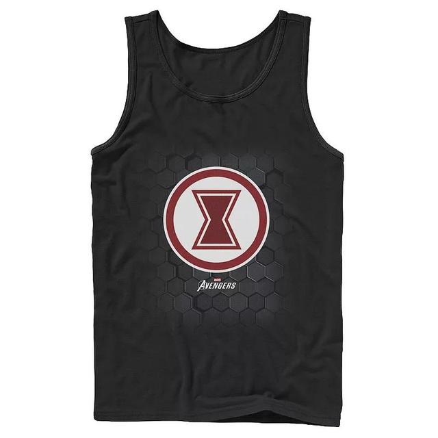 Mens Marvel Gamerverse Widow Symbol Hexagon Background Tank Top, Boys Product Image