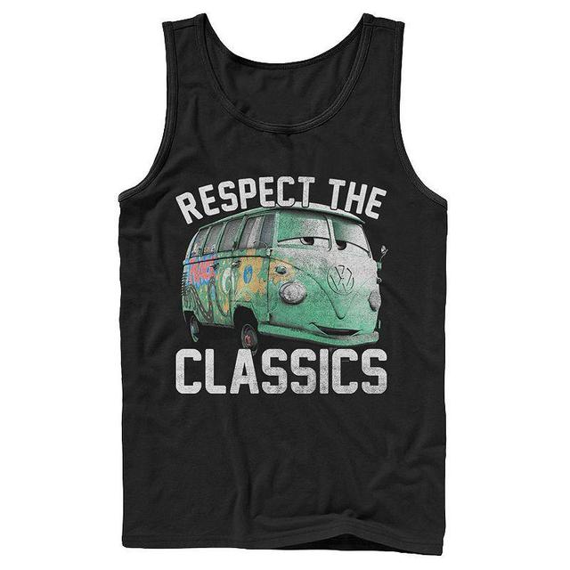 Mens Disney / Pixar Cars Fillmore Respect Classics Tank Black Product Image