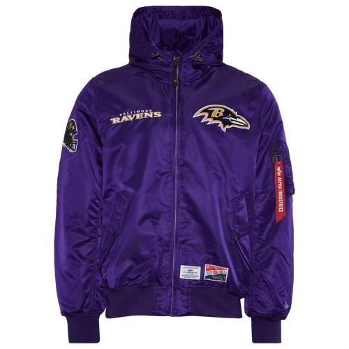 New Era Mens Ravens Alpha Jacket - Orange/Orange Product Image