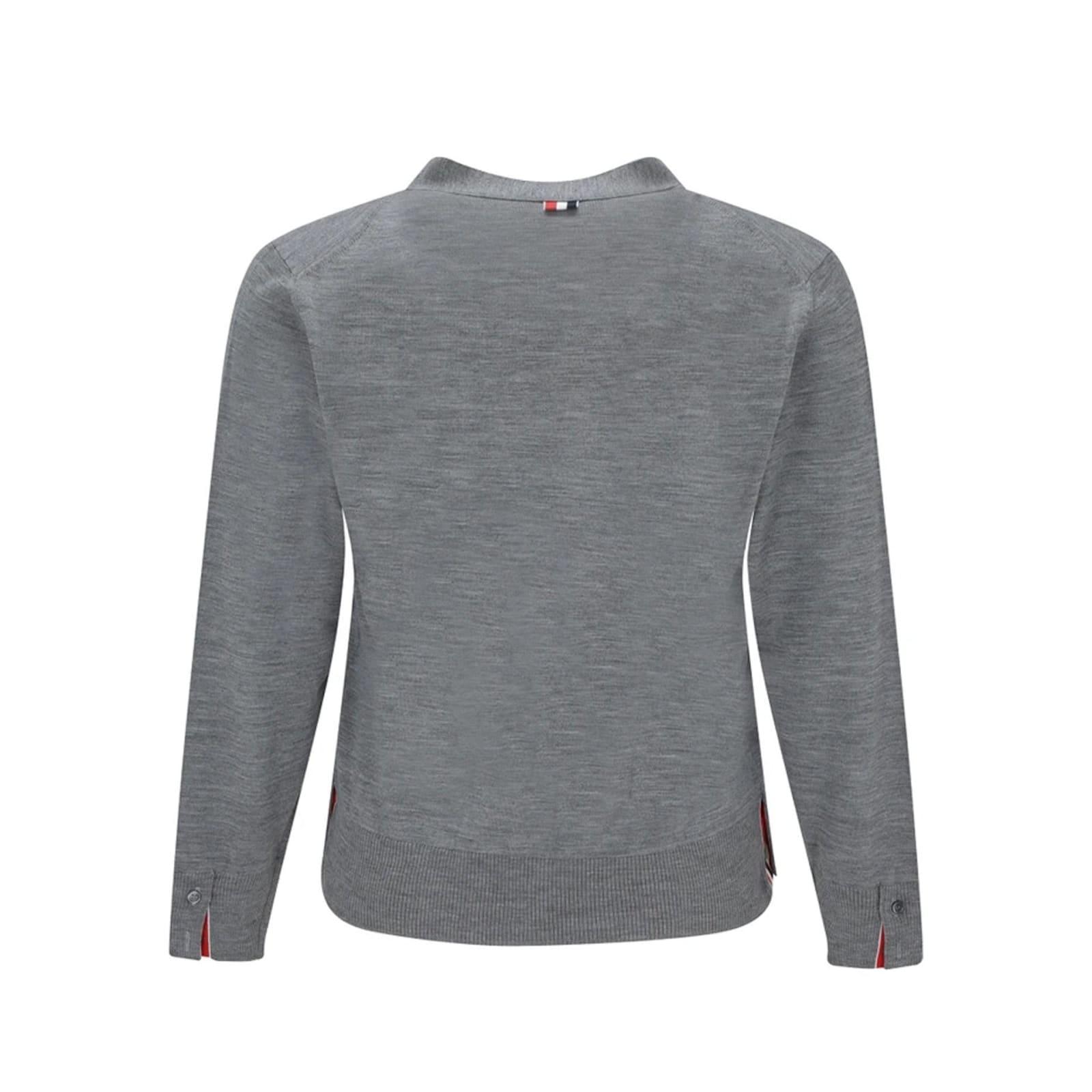 Wool Cardigan In Gray Product Image