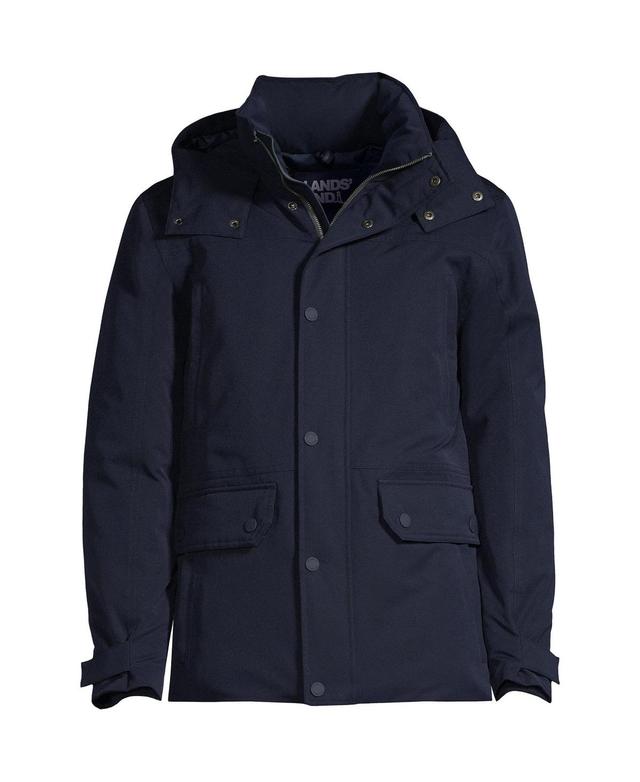 Mens Lands End Expedition Down Winter Jacket Radiant Blue Product Image