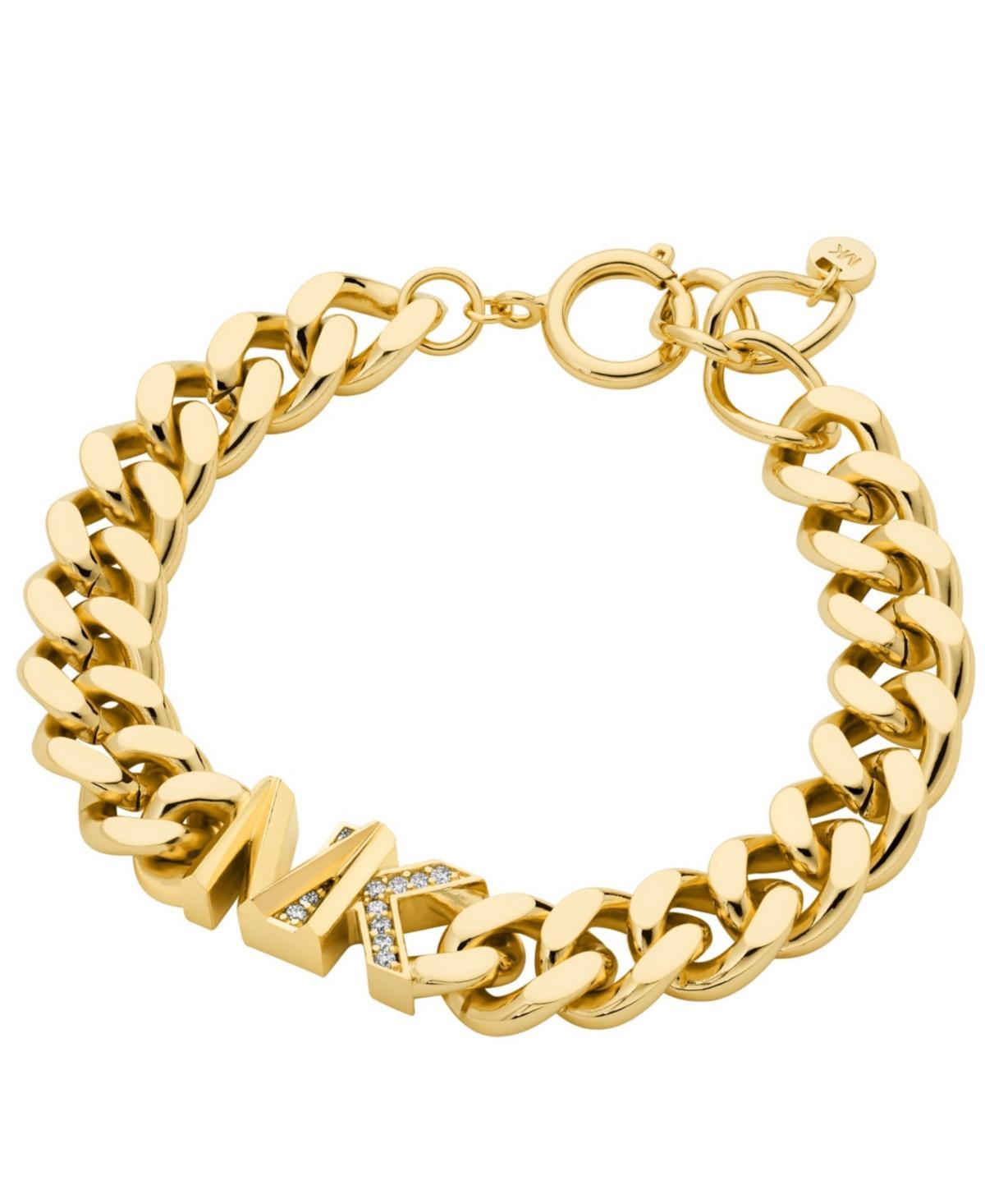 Michael Kors 14K Gold-Plated Statement Logo Collar Necklace Product Image