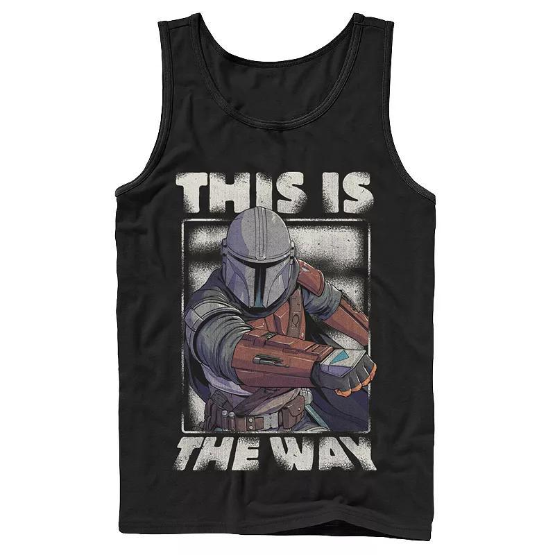 Mens Star Wars The Mandalorian This Is The Way Portrait Graphic Tank Top Product Image