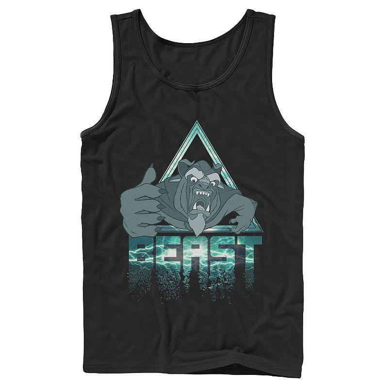 Mens Disney Beauty And The Beast Lightning Portrait Tank Top Product Image