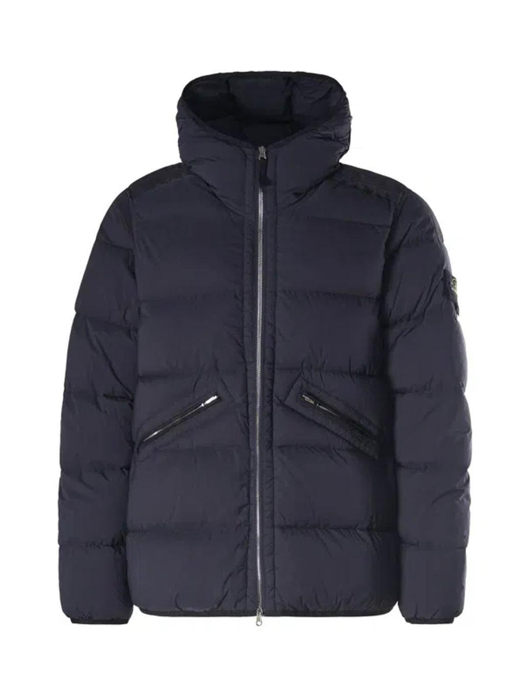 STONE ISLAND Coats In Blue Product Image