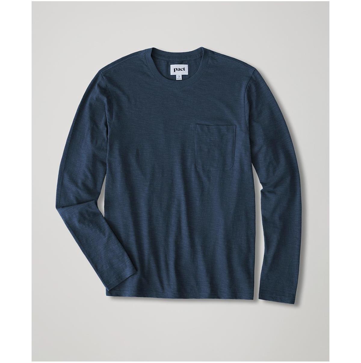 Organic Cotton Field Midweight Slub Long Sleeve Crew Tee Product Image