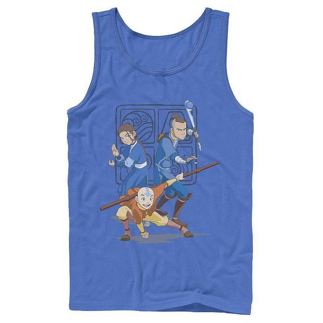 Mens Nickelodeon Avatar The Last Airbender Main Cast Group Shot Symbol Graphic Tank Top Product Image