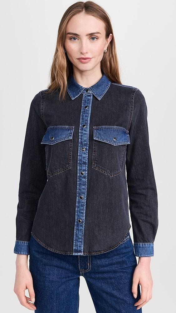 Veronica Beard Jean Noah Colorblock Shirt | Shopbop Product Image