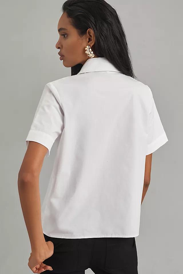 English Factory Short-Sleeve Poplin Blouse Product Image