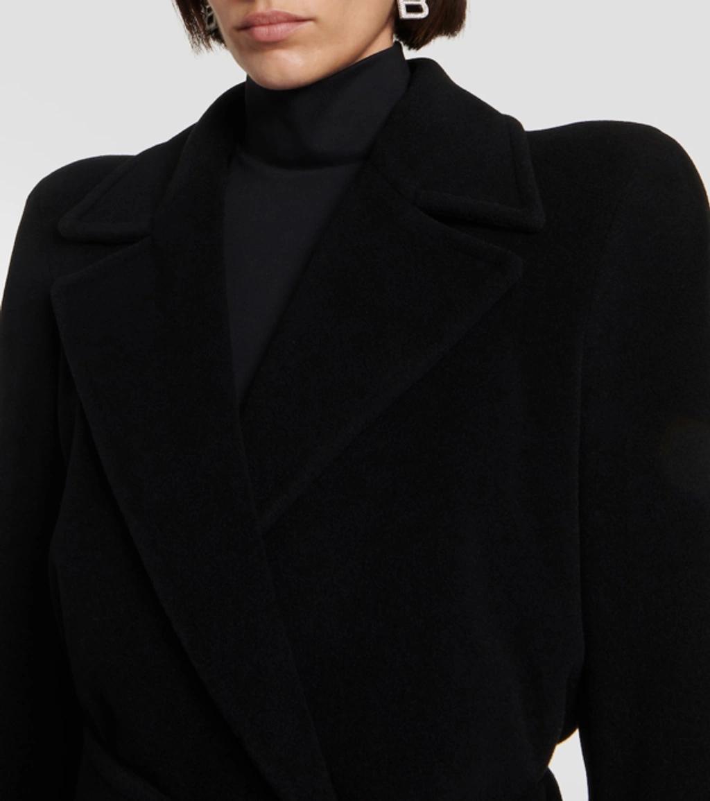 BALENCIAGA Cashmere And Wool-blend Coat In Black Product Image