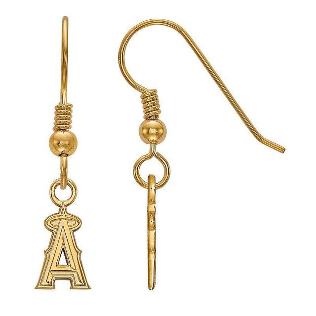 Sterling Silver LogoArt Los Angeles Angels of Anaheim Mini Dangle Earrings, Womens Gold Tone Product Image