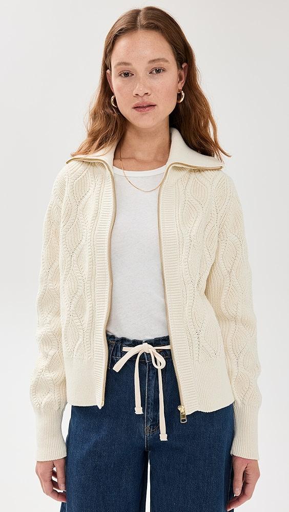 Varley Lando Full Zip Knit | Shopbop Product Image