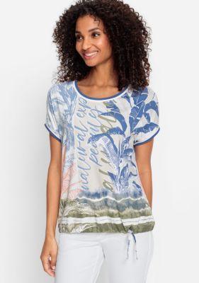 Olsen Womens Multi-Print T-Shirt Product Image